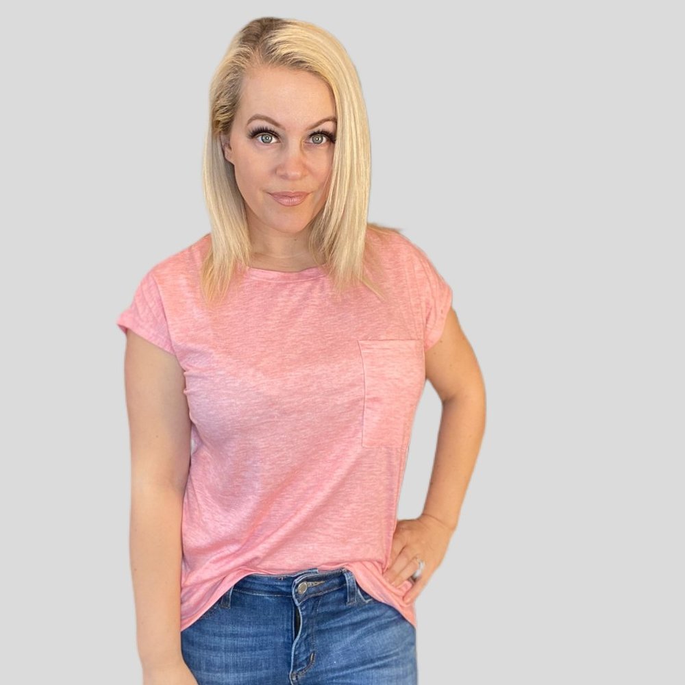 Talk to me Tee in Salmon